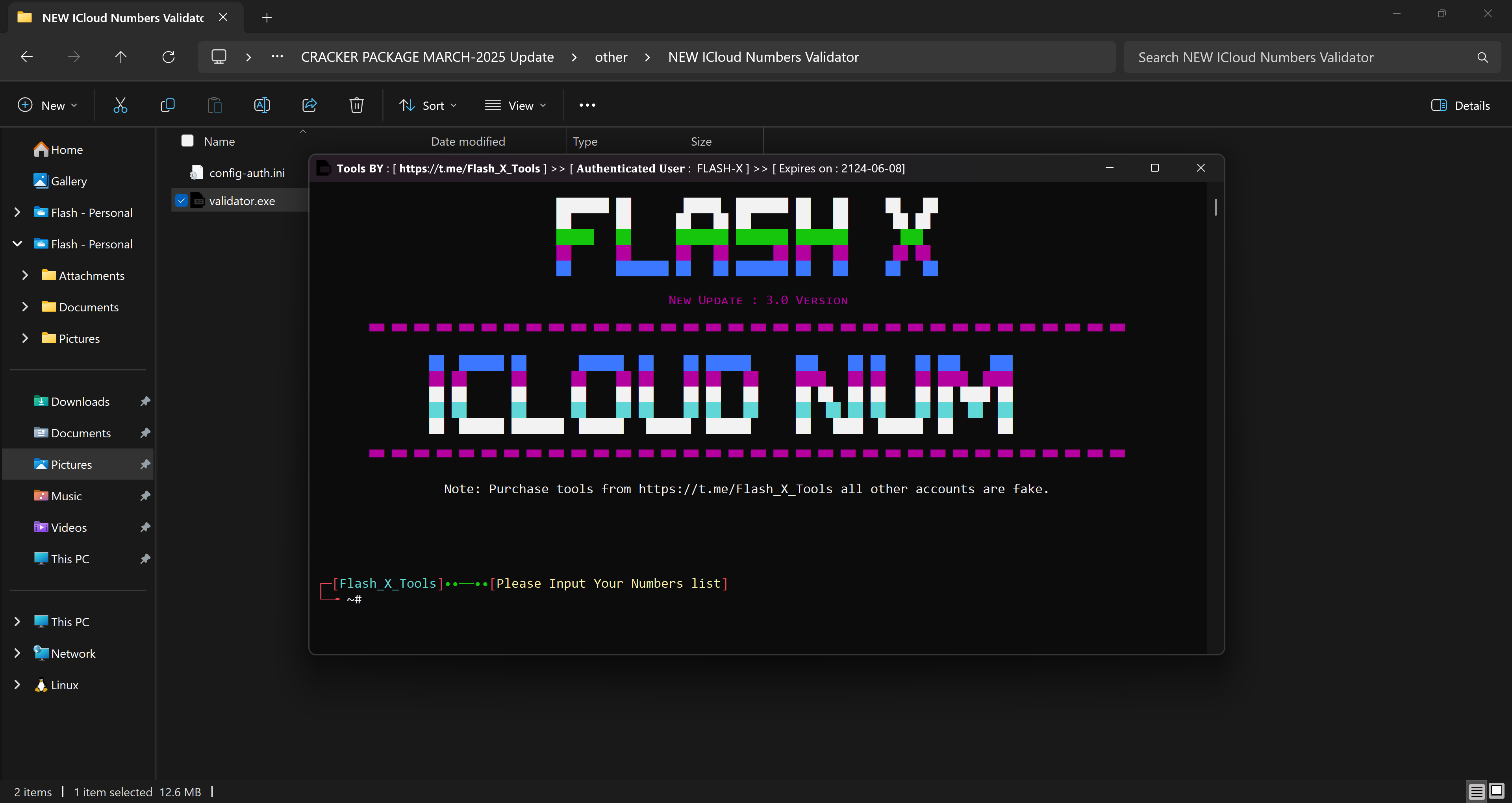Icloud Numbers Validator